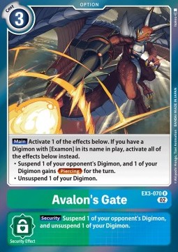 Avalon's Gate (EX3-070)⁣ - Draconic Roar⁣ (Rare)⁣ [070]