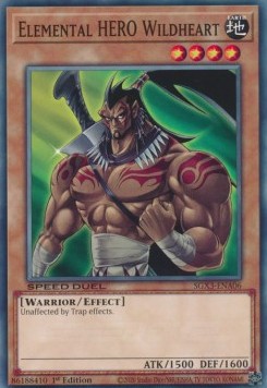 Elemental HERO Wildheart⁣ - Speed Duel GX: Duelists of Shadows⁣ (Common)⁣ [A06]