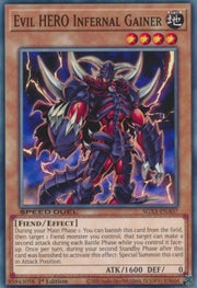 Evil HERO Infernal Gainer⁣ - Speed Duel GX: Duelists of Shadows⁣ (Common)⁣ [A07]