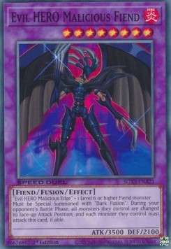 Evil HERO Malicious Fiend (V.1 - Common)⁣ - Speed Duel GX: Duelists of Shadows⁣ (Common)⁣ [A21]