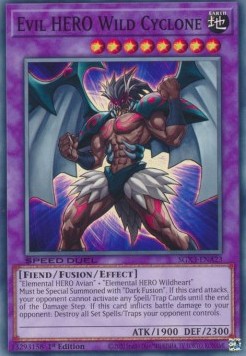 Evil HERO Wild Cyclone⁣ - Speed Duel GX: Duelists of Shadows⁣ (Common)⁣ [A23]