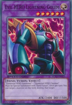 Evil HERO Lightning Golem⁣ - Speed Duel GX: Duelists of Shadows⁣ (Common)⁣ [A25]