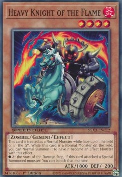 Heavy Knight of the Flame⁣ - Speed Duel GX: Duelists of Shadows⁣ (Common)⁣ [C12]