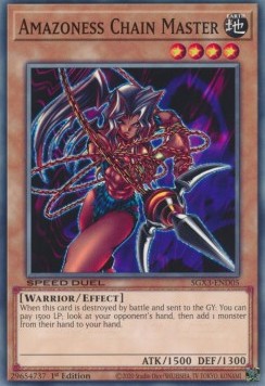 Amazoness Chain Master⁣ - Speed Duel GX: Duelists of Shadows⁣ (Common)⁣ [D05]