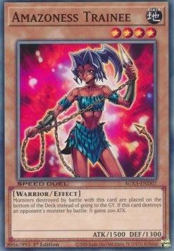 Amazoness Trainee⁣ - Speed Duel GX: Duelists of Shadows⁣ (Common)⁣ [D07]