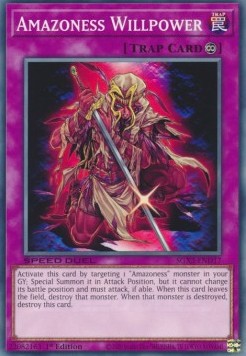 Amazoness Willpower⁣ - Speed Duel GX: Duelists of Shadows⁣ (Common)⁣ [D17]