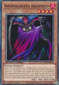 Infernalqueen Archfiend⁣ - Speed Duel GX: Duelists of Shadows⁣ (Common)⁣ [E04]