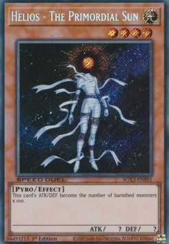 Helios - The Primordial Sun (V.2 - Secret Rare)⁣ - Speed Duel GX: Duelists of Shadows⁣ (Secret Rare)⁣ [F01]