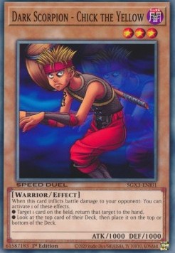 Dark Scorpion - Chick the Yellow⁣ - Speed Duel GX: Duelists of Shadows⁣ (Common)⁣ [I01]