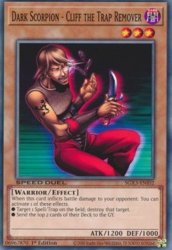 Dark Scorpion - Cliff the Trap Remover⁣ - Speed Duel GX: Duelists of Shadows⁣ (Common)⁣ [I02]