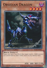 Obsidian Dragon⁣ - Speed Duel GX: Duelists of Shadows⁣ (Common)⁣ [I11]