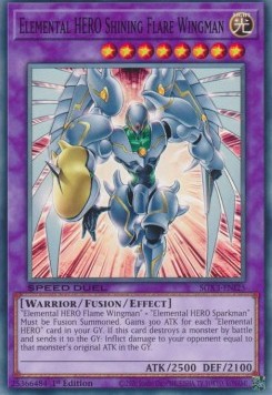 Elemental HERO Shining Flare Wingman (V.1 - Common)⁣ - Speed Duel GX: Duelists of Shadows⁣ (Common)⁣ [I25]