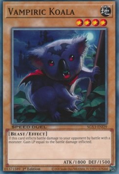 Vampiric Koala⁣ - Speed Duel GX: Duelists of Shadows⁣ (Common)⁣ [I29]