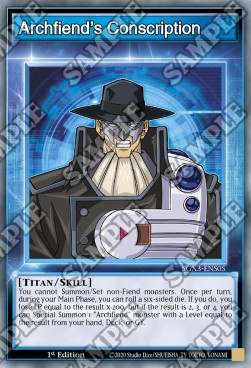 Archfiend's Conscription (Skills)⁣ - Speed Duel GX: Duelists of Shadows⁣ (Common)⁣ [S05]