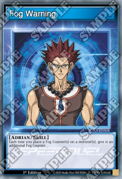 Fog Warning (Skills)⁣ - Speed Duel GX: Duelists of Shadows⁣ (Common)⁣ [S08]