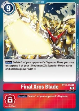 Final Xros Blade (BT12-100)⁣ - Across Time⁣ (Rare)⁣ [100]