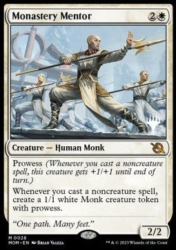 Monastery Mentor (V.2) - March of the Machine: Promos (Rare) [PMOM-28]