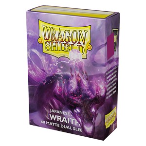 60 Small Dragon Shield Sleeves - Matte Dual Wraith