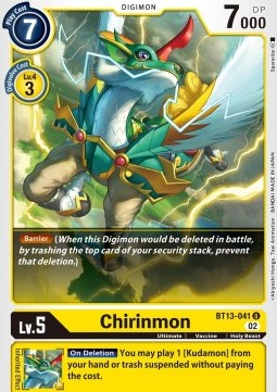Chirinmon (BT13-041)⁣ - Versus Royal Knights⁣ (Uncommon)⁣ [041]
