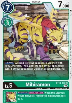 Mihiramon (BT13-053)⁣ - Versus Royal Knights⁣ (Uncommon)⁣ [053]