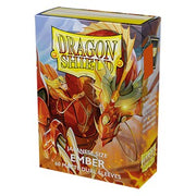 60 Small Dragon Shield Sleeves - Matte Dual Ember