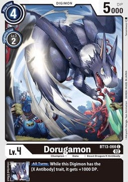 Dorugamon (BT13-066)⁣ - Versus Royal Knights⁣ (Common)⁣ [066]