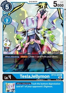 TeslaJellymon (BT13-026)⁣ - Versus Royal Knights⁣ (Common)⁣ [026]