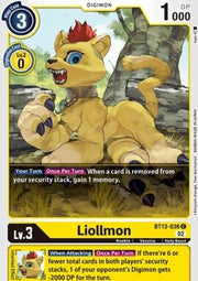 Liollmon (BT13-036)⁣ - Versus Royal Knights⁣ (Common)⁣ [036]