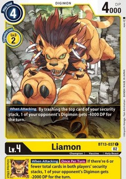 Liamon (BT13-037)⁣ - Versus Royal Knights⁣ (Common)⁣ [037]