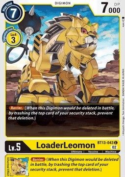LoaderLeomon (BT13-043)⁣ - Versus Royal Knights⁣ (Common)⁣ [043]