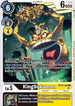 KingSukamon (BT13-069)⁣ - Versus Royal Knights⁣ (Common)⁣ [069]