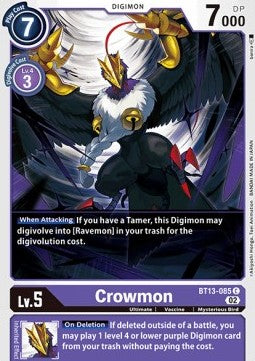 Crowmon (BT13-085)⁣ - Versus Royal Knights⁣ (Common)⁣ [085]