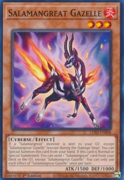 Salamangreat Gazelle⁣ - Legendary Duelists: Soulburning Volcano⁣ (Common)⁣ [008]