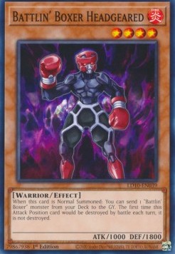Battlin' Boxer Headgeared⁣ - Legendary Duelists: Soulburning Volcano⁣ (Common)⁣ [039]
