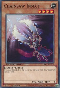 Chainsaw Insect⁣ - Speed Duel: Streets of Battle City⁣ (Common)⁣ [D03]