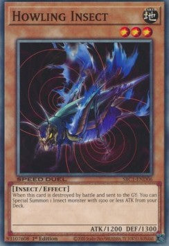 Howling Insect⁣ - Speed Duel: Streets of Battle City⁣ (Common)⁣ [D06]