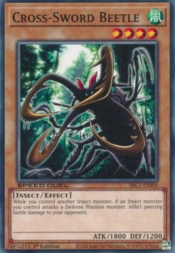 Cross-Sword Beetle⁣ - Speed Duel: Streets of Battle City⁣ (Common)⁣ [I04]