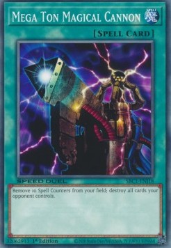 Mega Ton Magical Cannon⁣ - Speed Duel: Streets of Battle City⁣ (Common)⁣ [I18]