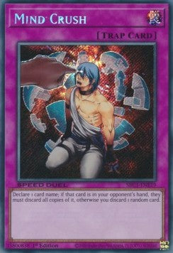 Mind Crush (V.2 - Secret Rare)⁣ - Speed Duel: Streets of Battle City⁣ (Secret Rare)⁣ [E19]