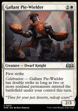 Gallant Pie-Wielder⁣ - Wilds of Eldraine⁣ (Uncommon)⁣ [15]