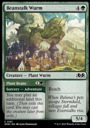 Beanstalk Wurm // Plant Beans⁣ - Wilds of Eldraine⁣ (Common)⁣ [161]