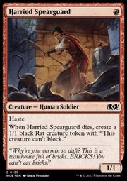 Harried Spearguard⁣ - Wilds of Eldraine⁣ (Common)⁣ [135]