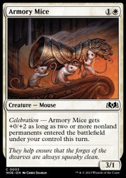 Armory Mice⁣ - Wilds of Eldraine⁣ (Common)⁣ [3]