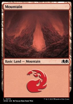 Mountain (V.3)⁣ - Wilds of Eldraine⁣ (Land)⁣ [274]
