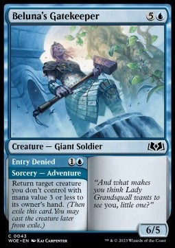 Beluna's Gatekeeper // Entry Denied⁣ - Wilds of Eldraine⁣ (Common)⁣ [43]