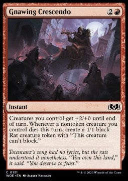 Gnawing Crescendo⁣ - Wilds of Eldraine⁣ (Common)⁣ [131]