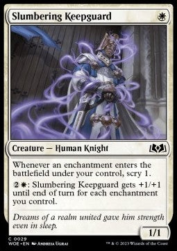 Slumbering Keepguard⁣ - Wilds of Eldraine⁣ (Common)⁣ [29]