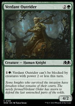 Verdant Outrider⁣ - Wilds of Eldraine⁣ (Common)⁣ [196]