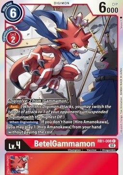 BetelGammamon (RB1-008)⁣ - Resurgence Booster⁣ (Common)⁣ [008]