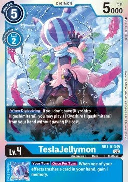 TeslaJellymon (RB1-013)⁣ - Resurgence Booster⁣ (Common)⁣ [013]